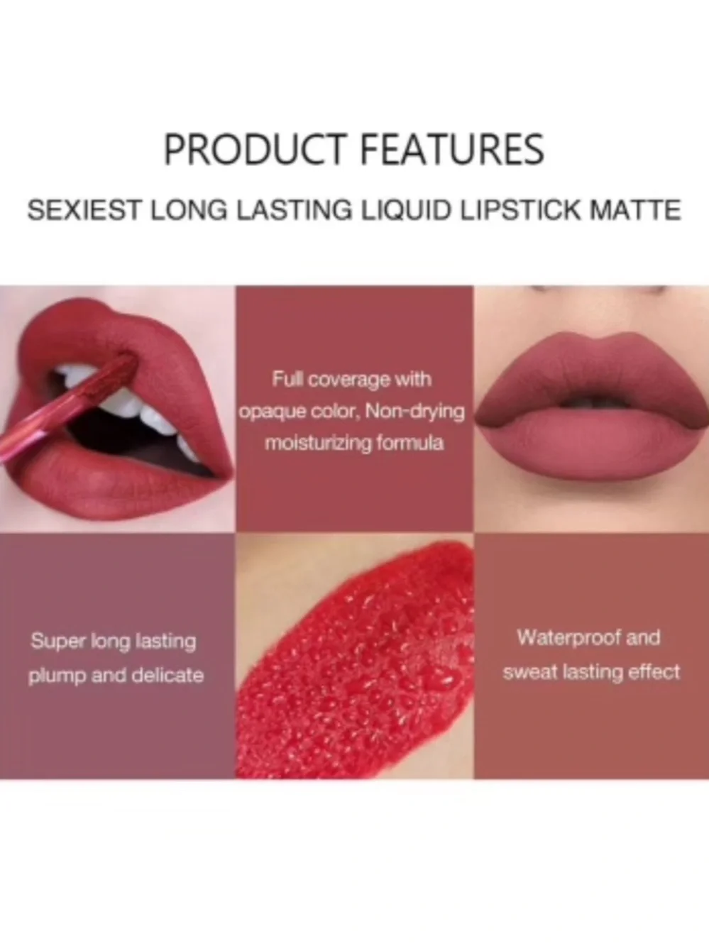 Luxe Velvet Matte Lipgloss Trio Handaiyan Lip Beauty Set Wristlet Makeup Bundle
